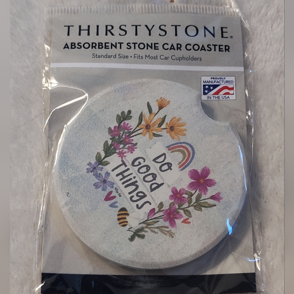 NEW! Thirstystone Car Coaster Set (Set Of 2)